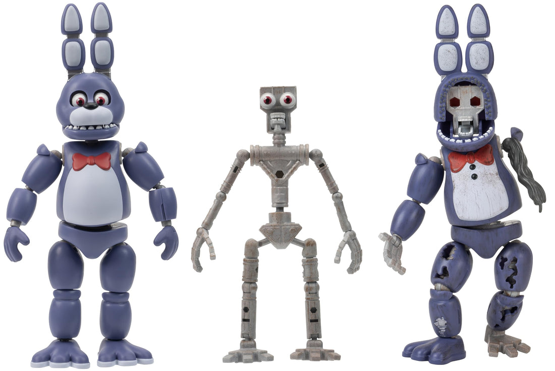 Five Nights at Freddy’s 6-Inch Endo-Series Collector Figure: Endo-1 with Classic Bonnie & Withered Bonnie Pieces - Articulated Figure with Classic and Withered Bonnie Parts