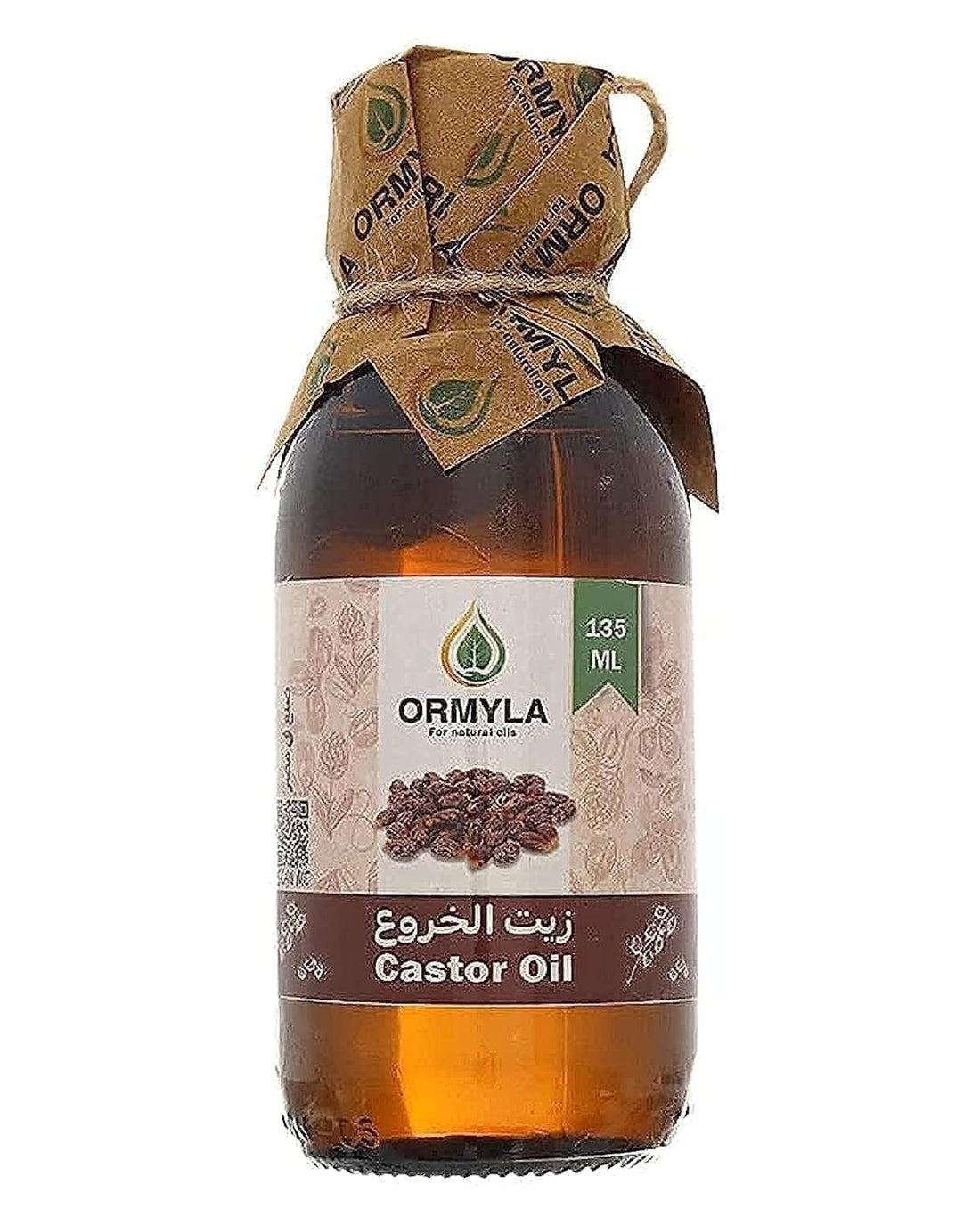 Ormyla Raw Virgin Castor Oil for Hair, Skin and Body, 135 ml