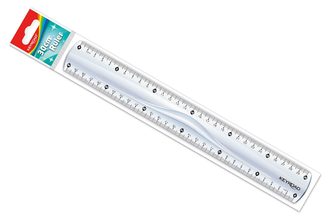 Keyroad plastic ruler 30 cm transparent Model KR971609