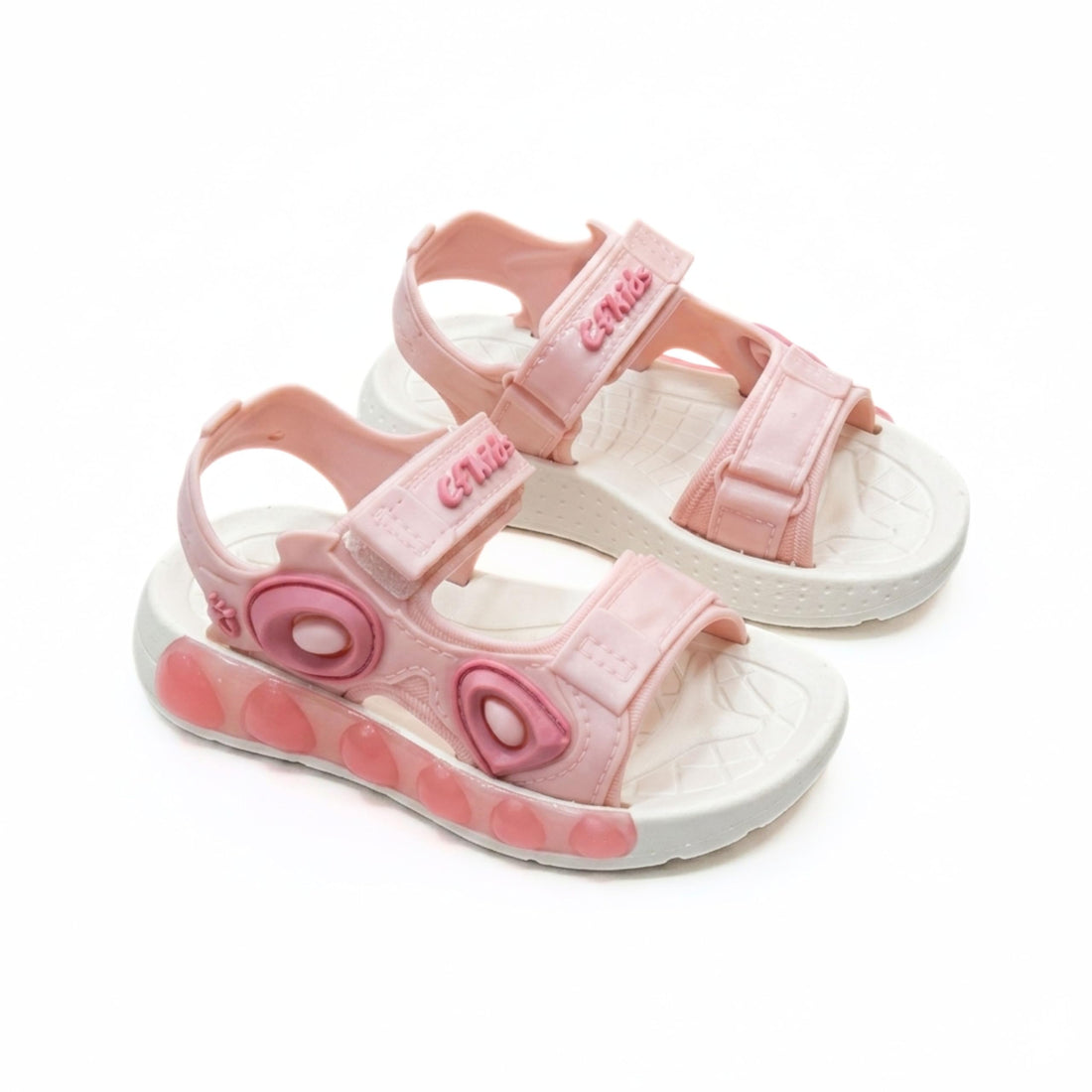 Kids Sport Sandals with Latches Straps, Soft Silicone Upper & Durable Rubber Sole, Lightweight Anti-Slip Sole Sandal Model 903, High Quality Slipper for Unisex