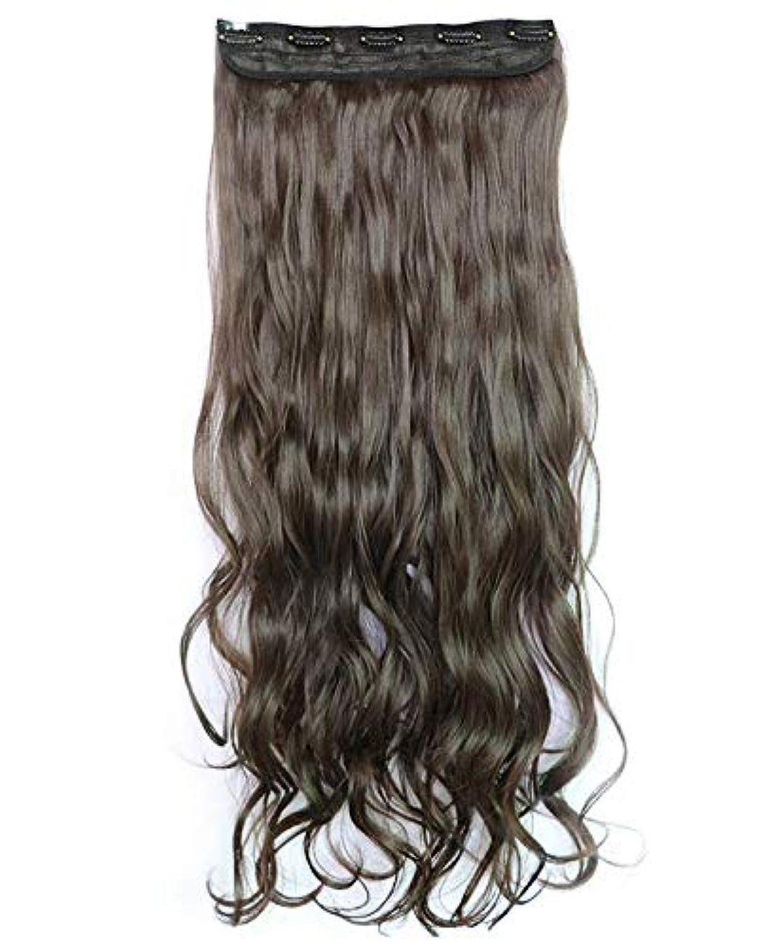 Fashion fluffy long curly Hair Extension brown 5018-8