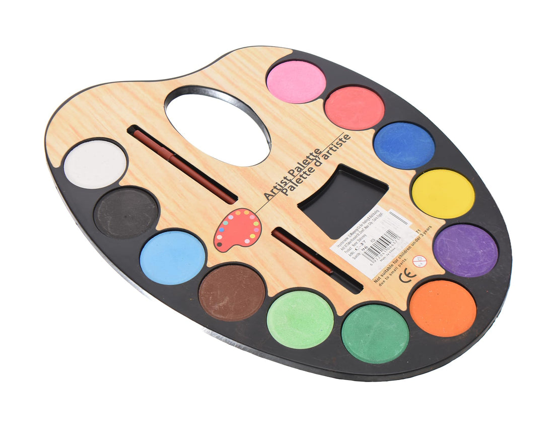 Elmaayergy M-168_C-37 Water Colour Palette Suitable For classroom, Homeschooling, And Individual Study Environments