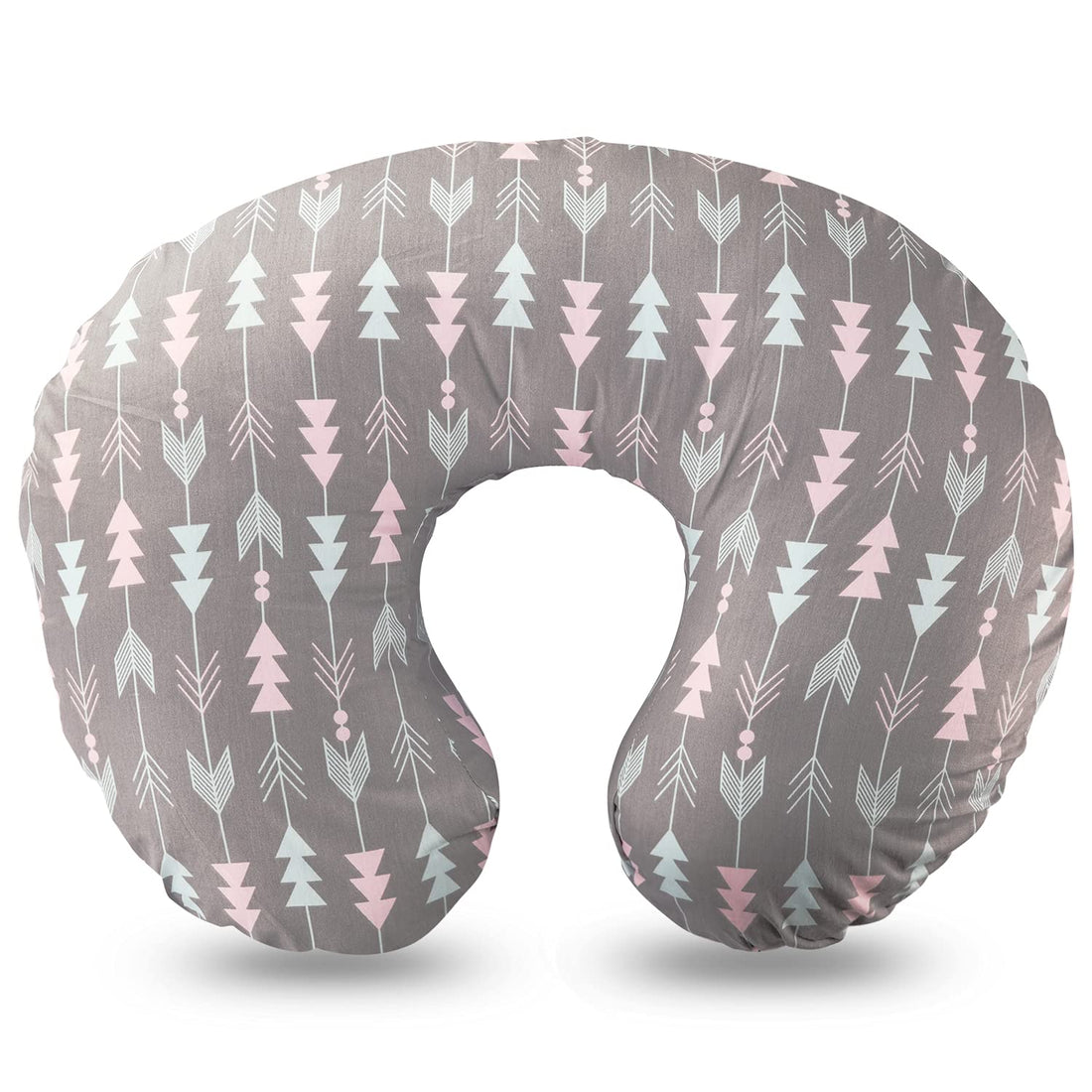 sundee Nursing Pillow, Breastfeeding & Bottle Feeding Baby Support Pillow for Mom, Newborn Infant Snug Cotton Pillow Fits 0-12 Months Boys and Girls, Arrow