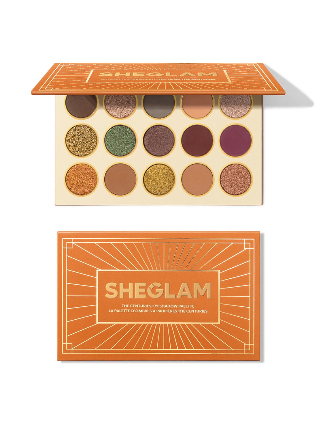 Sheglam The Centuries 15-Color Eyeshadow Palette.