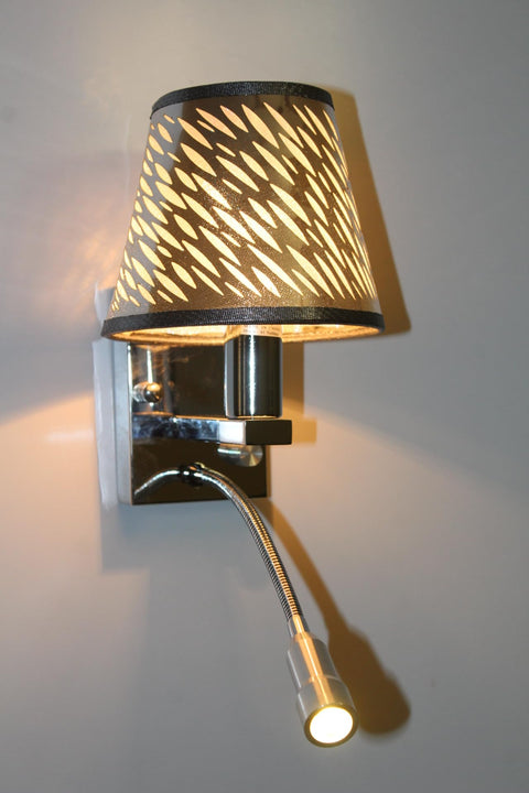 Wall Lamp 2 Lights Chapeau Light Works With Dimmer To Adjust And Control Light Level And LED Flexible Arm Moves 360 Degree