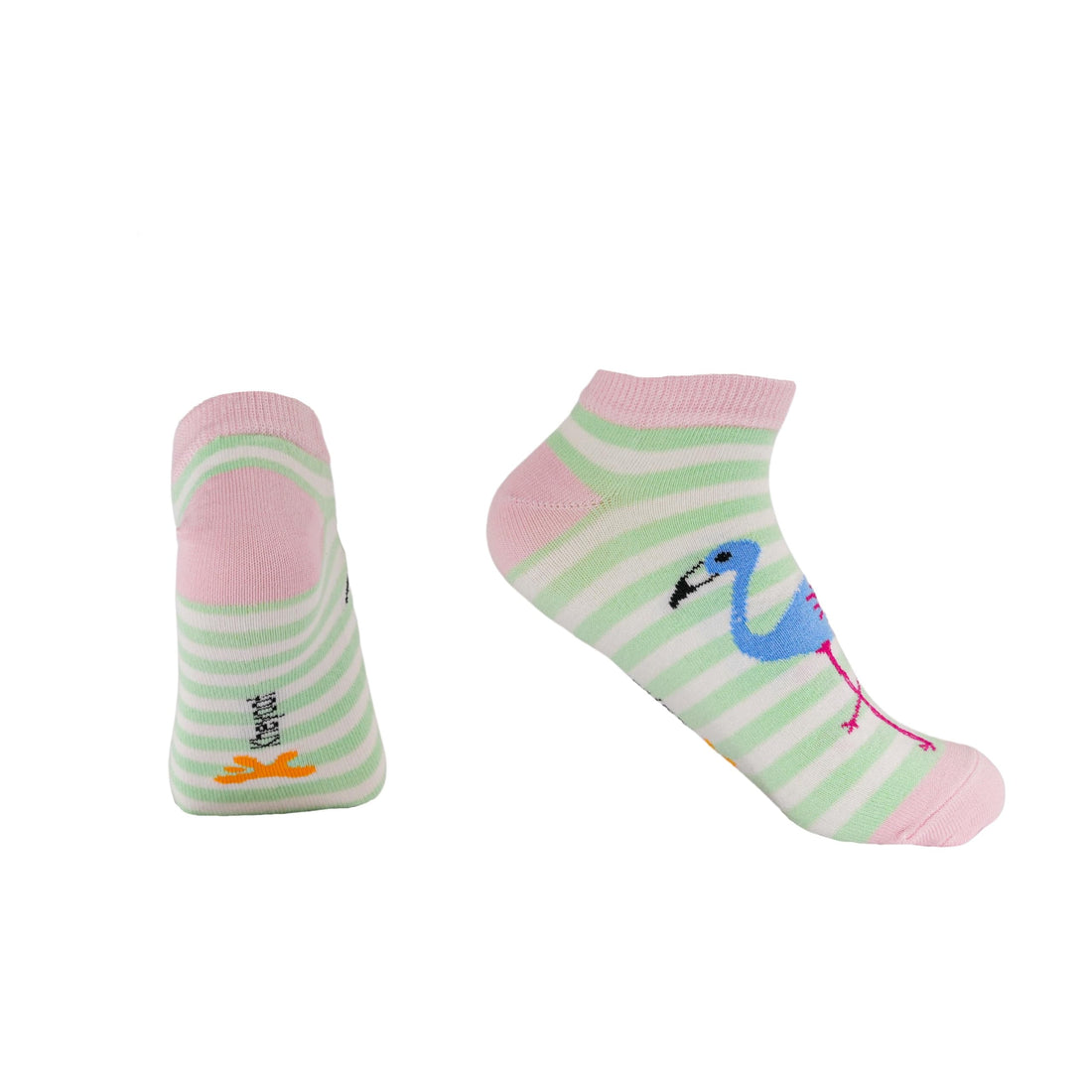 Kheyoot flamingo printed calf socks For Women 60263-P