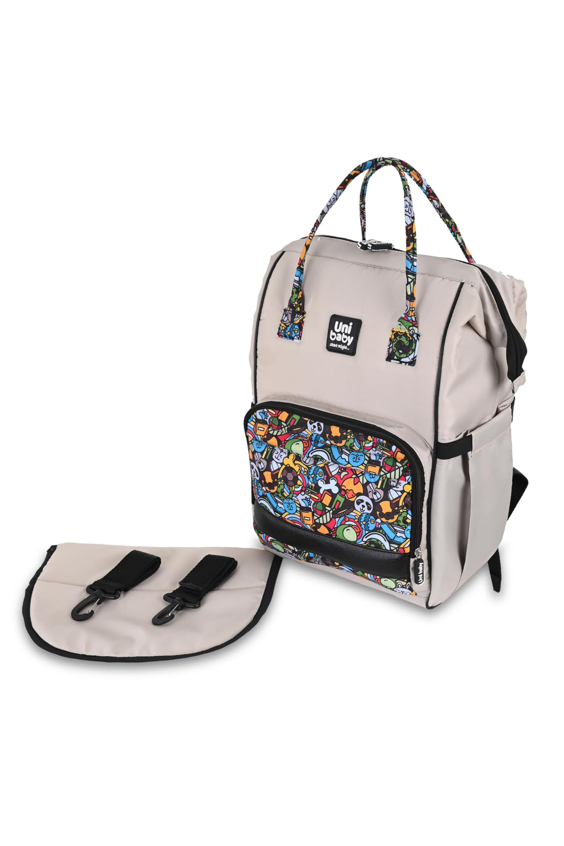 Uni Baby Diaper bag Cool Beige Wooded