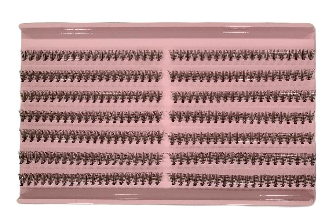 Cluster Lashes 400 Pcs Individual Lashes 20D D Curl False Eyelashes Extension Reusable Soft Lashes Extension Diy at Home (20D-0.07D-mix)