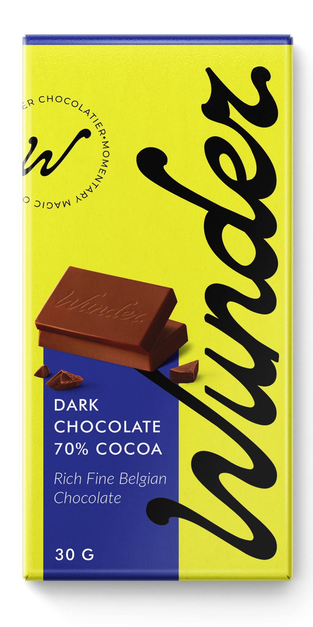 Wunder Belgian Dark 70% Chocolate Plain 30 grams