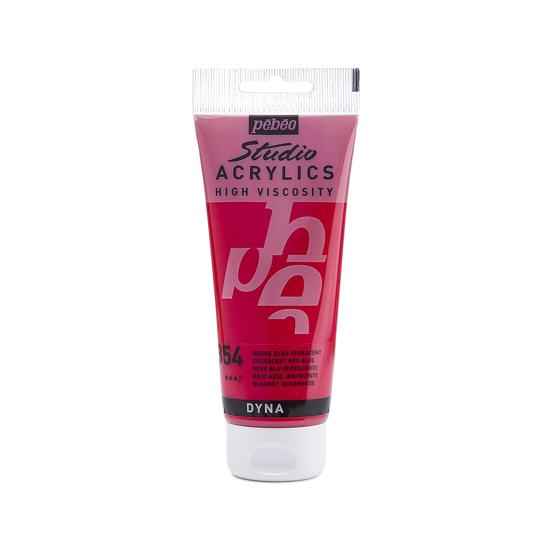Pébéo 832-354 - Studio Acrylics Fine Acrylic - Acrylic Paint - Iridescent Acrylic - Iridescent Red Blue - Iridescent Red Blue 100ml/3.38oz