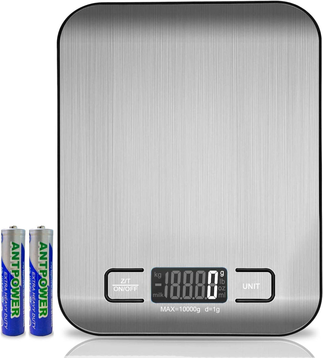 Innovegic Kitchen Scale – Food Scale for Baking, Cooking and Dieting – 5 kg Capacity Scale for Food – Premium Stainless-Steel Digital Scale – Tare Function – High-Precision Sensor – Backlit LCD Screen