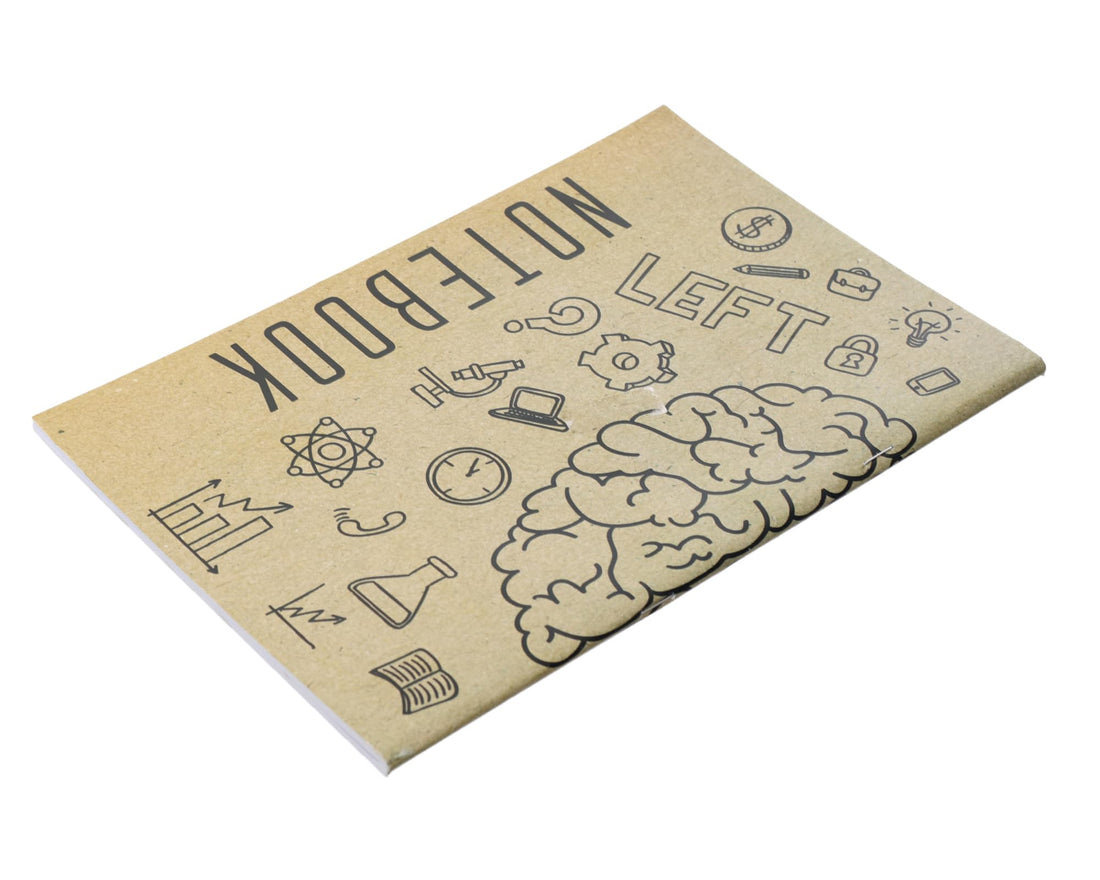 Extra Line University notebook pin ruled 80 sheets kraft design couche cover A4