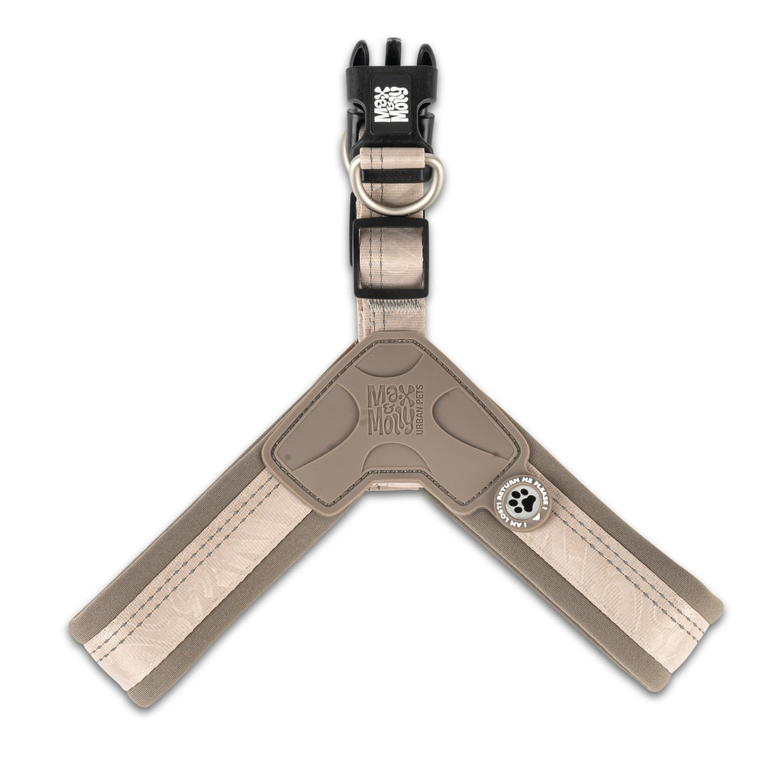 Max & Molly Urban Pets Q-Fit Harness - Design Matrix 2.0 Sand/XS SIZE