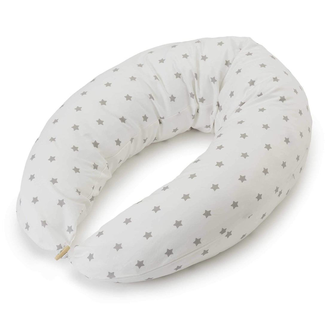 Moro Moro 3 Pregnancy Pillow Xxl 190X37 Cm - Maternity Pillow, Nursing Pillow - Removable, Washable Cover 100% Cotton - Support For Back, Belly - Side Sleeper - White/Grey Stars