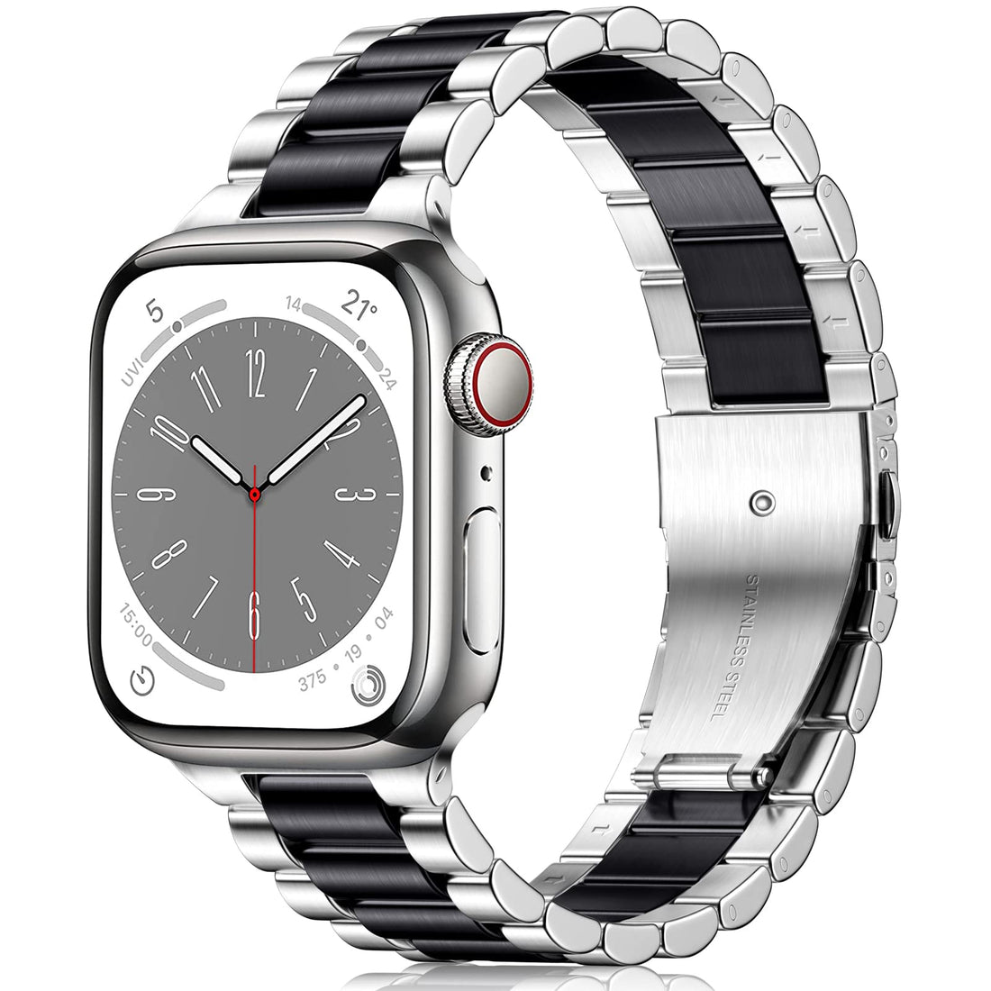 Netolo Metal Straps Compatible with Apple Watch Straps 38mm 40mm 41mm 42mm 44mm 45mm 46mm 49mm, Stainless Steel Business Band Compatible with iWatch Series 10 9 8 7 6 5 4 3 2 1 SE/ SE2 Ultra 2/ Ultra