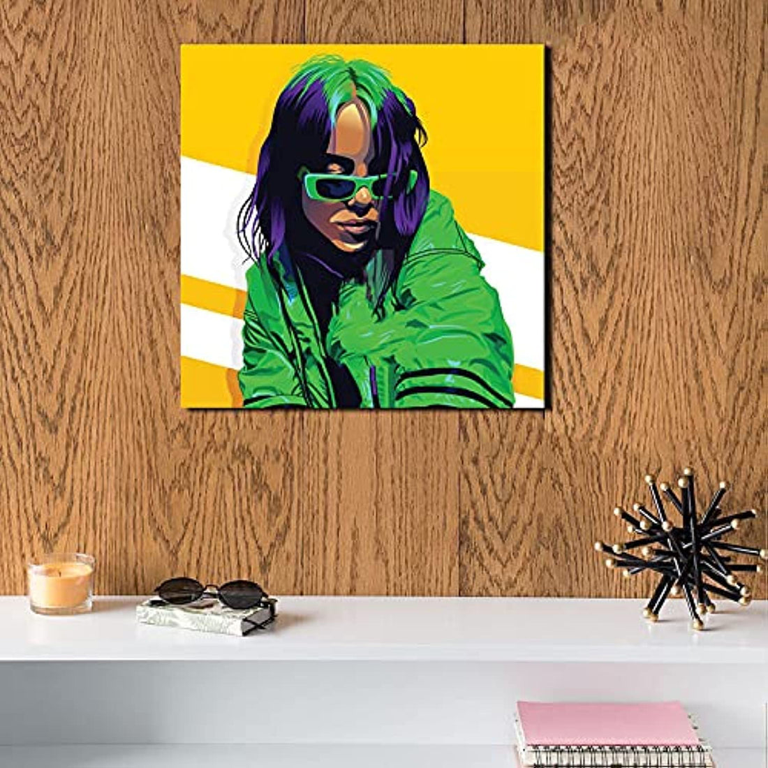 Billie Eilish MDF Wall Art 30x30 Centimeter - 2725610056046