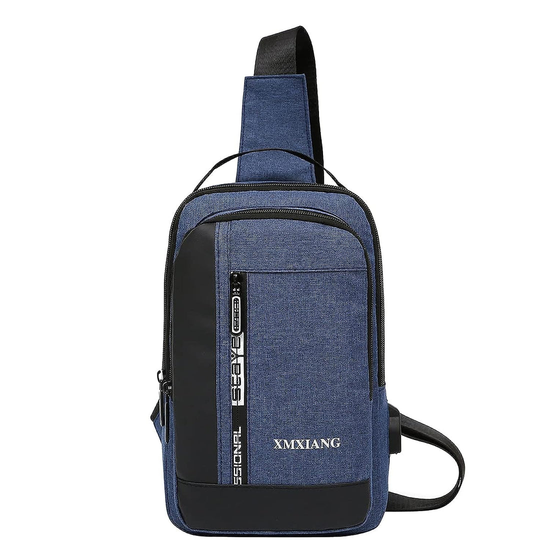 Hiking Daypacks USB Charging Port Shoulder Bag Diagonal Bag Large capacity sling bag, Blue, One Size, Daypack Backpacks
