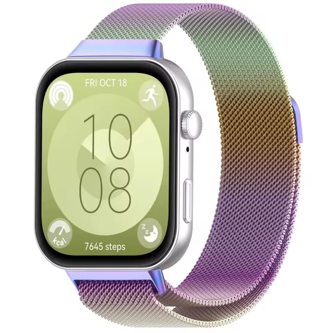Fekra Bands Compatible with Huawei Watch Fit 3 Women Men, Adjustable Stainless Steel Metal Strap Watch Replacement Bracelet for Huawei Watch Fit 3 Strap