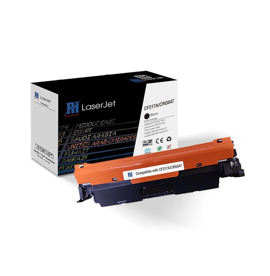 PH 17A Compatible Black Toner Cartridge Replacement for CF217A CRG047 – High Yield Laser Printer Toner