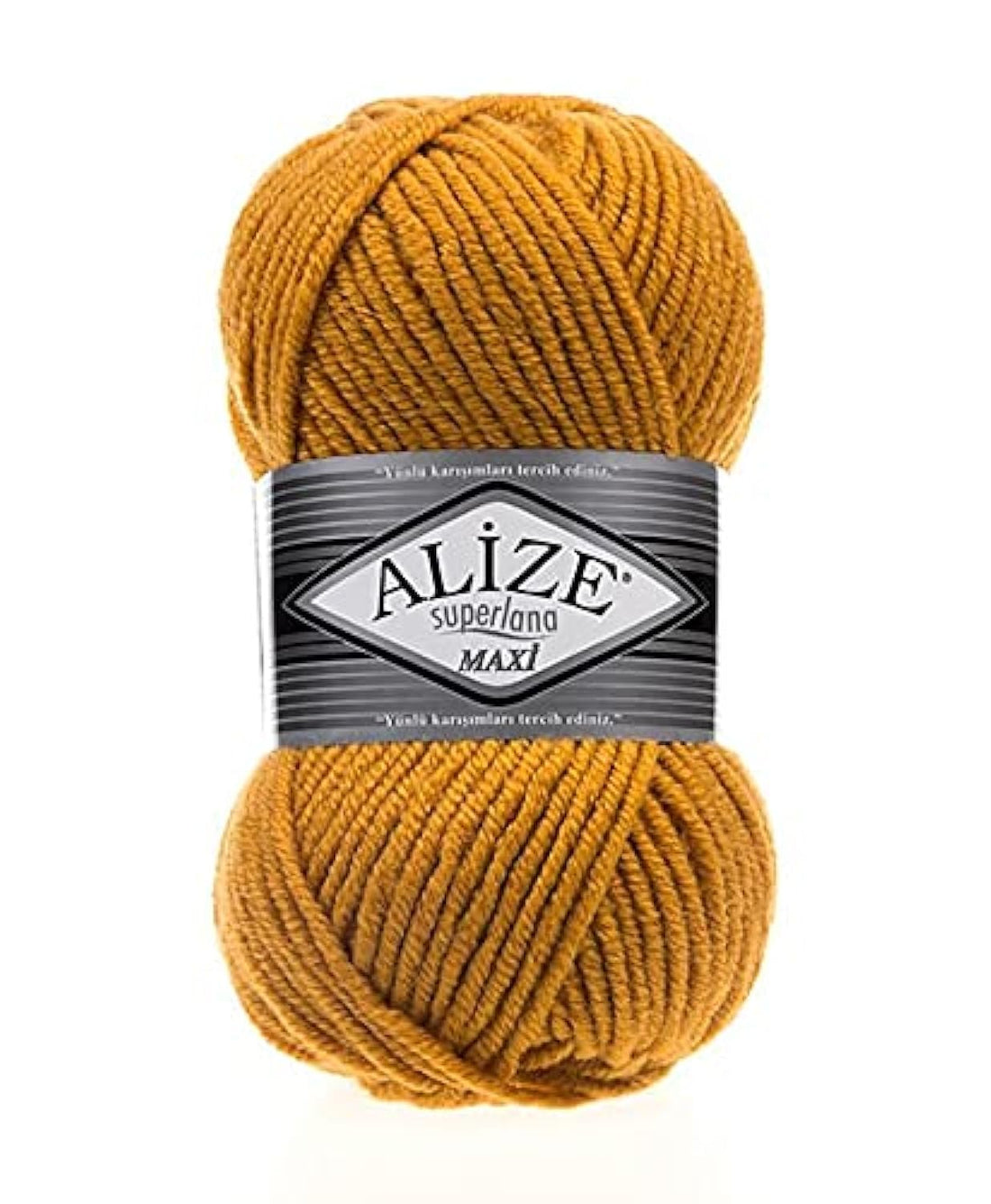 Alize Maxi Superlana 25% wool Thick Saffron coloryarn 02