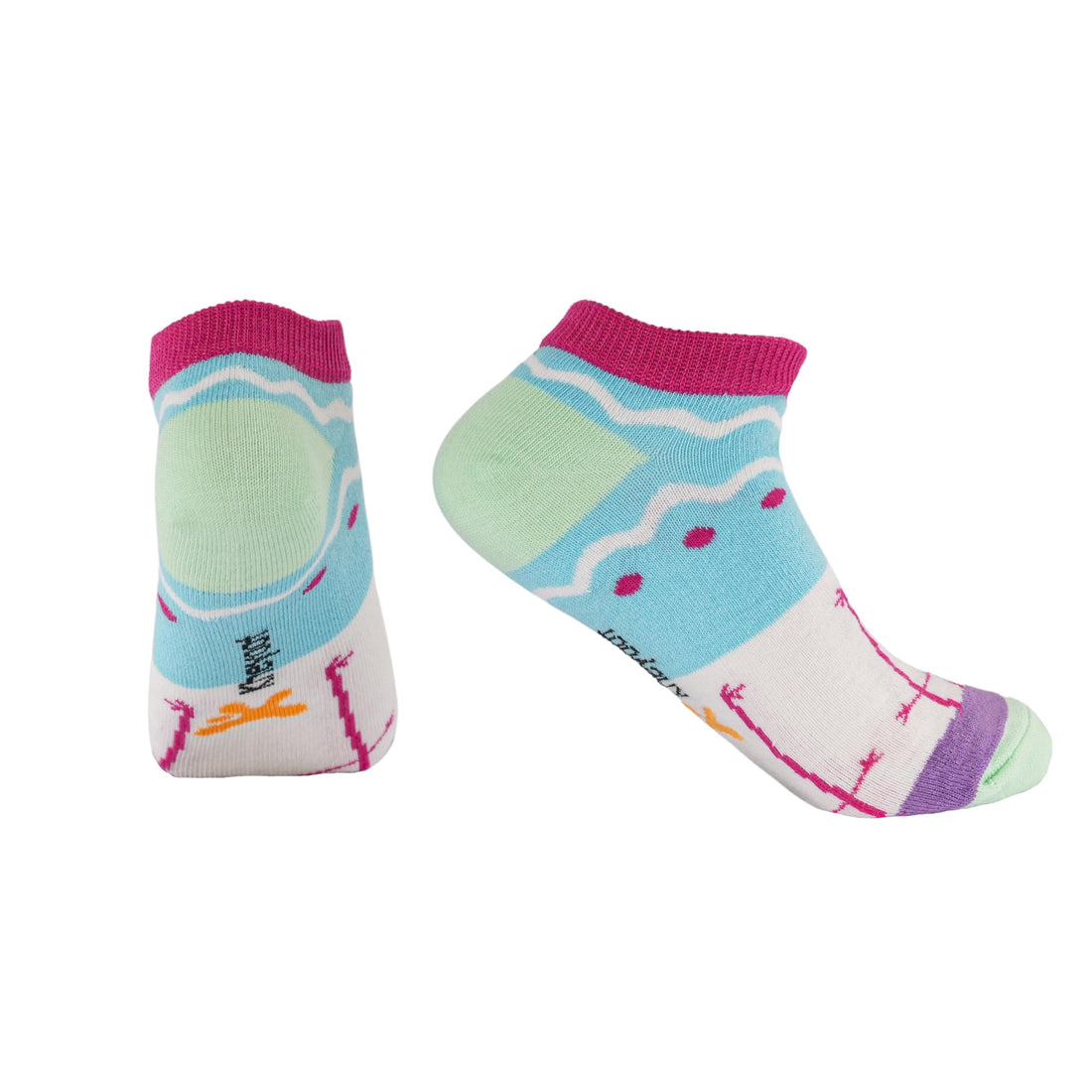 Kheyoot flamingo printed calf socks For Women 60263-P