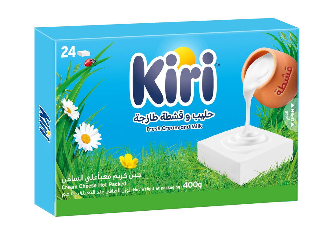 Kiri Cheese with Kashta (3 Packets - 72 Square, 400g)