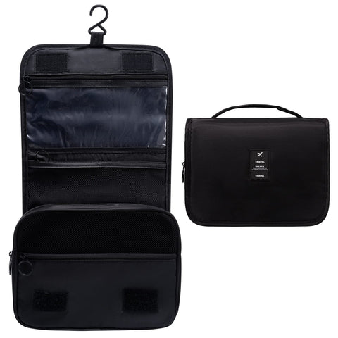 OrgaWise Travel Toiletry Bag Hanging Wash Bag Portable Women Girls Cosmetic Makeup Organizer with Waterproof Drawstring Bag
