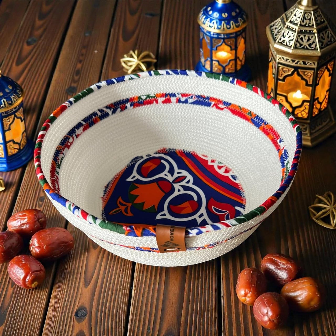 Ramadan Bread Basket,(10×27×10),from woven it