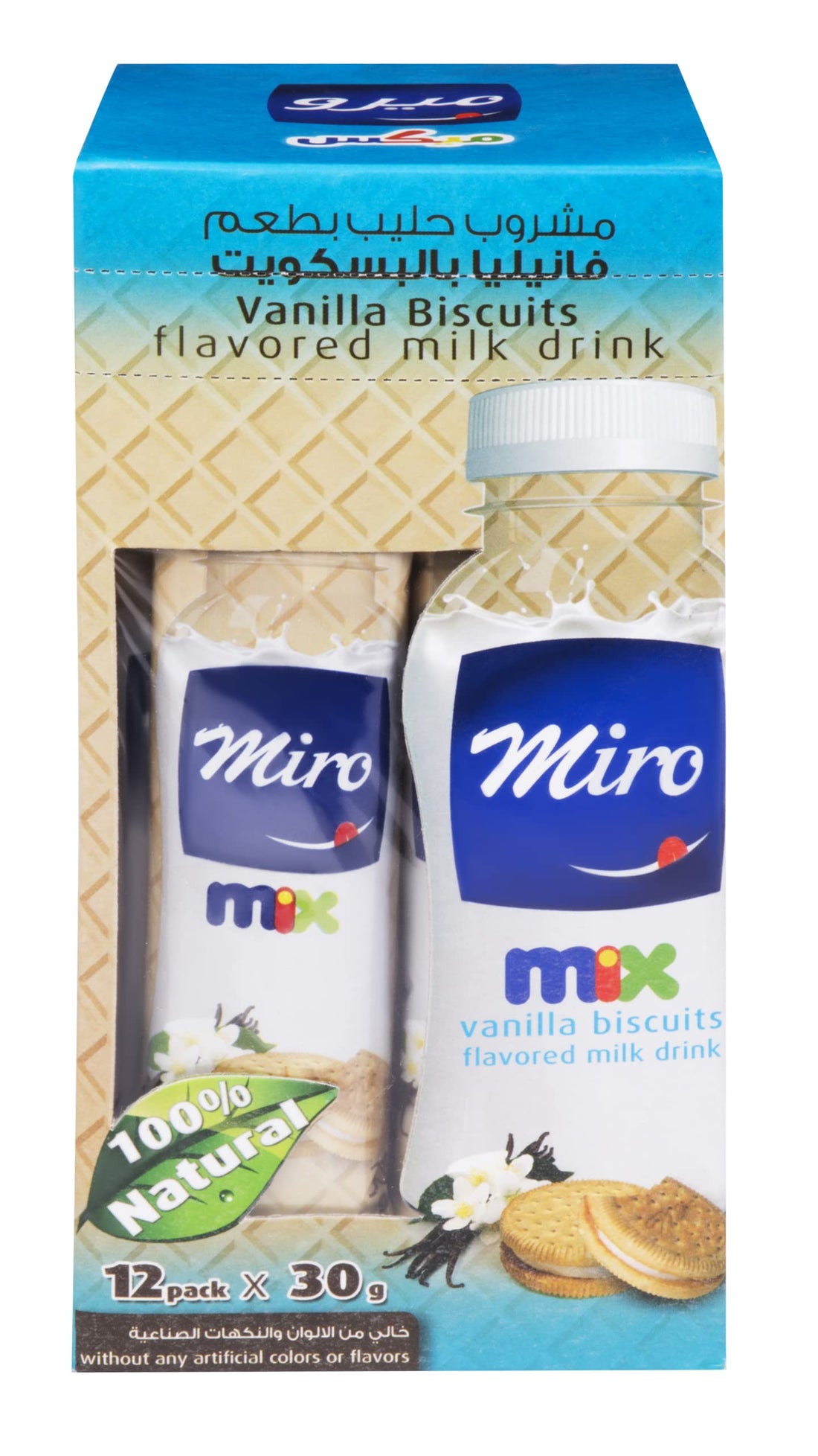 Miro Milk Mix Flavor Biscuits With Vanilla 12 Pack, 30 gm