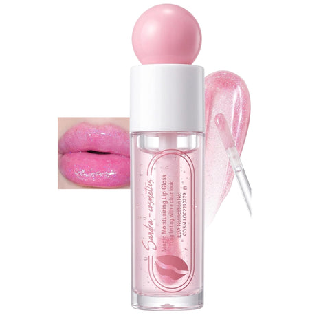Lip Gloss, Colors Changing Lip Gloss Shimmer Lipgloss Liquid Lipsticks Moisturizing Shine Glass Finish Lip Makeup for Women (01)