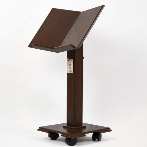 Al-Sharif Wooden Quran Stand - Arrow Shell - Dark Brown