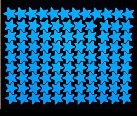 100 Pcs Fluorescent Glow in the dark stars Wall stickers for Kids room Decoration Living room baby bedroom ceiling home decor