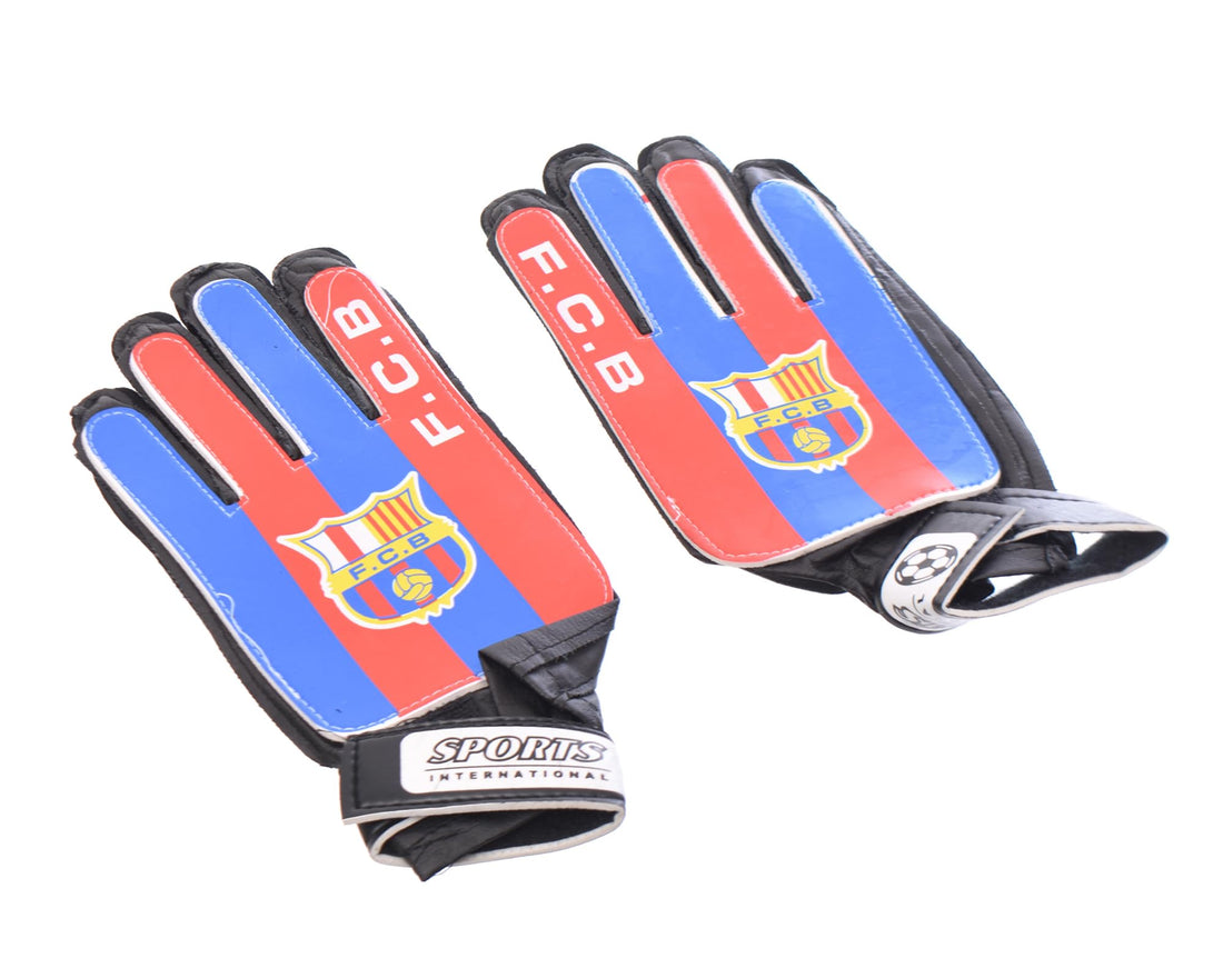 Generic. Goalkeeper Gloves For Barcelona with Protective Bone Inserts Made Of Premium Quality - Multicolor