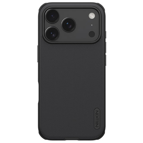 Nillkin Super Frosted Shield Pro Case for Apple iPhone 17 Pro Max – Matte Anti-Slip Protective Cover with Shock Absorption, Raised Lens Guard & Precise Fit – Black
