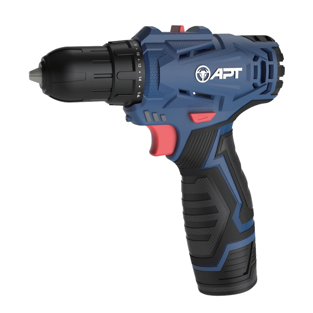 APT Cordless Brushed Drill 10mm 20N.m Plastic chuck double speed 12V 1x1.5Ah Color Box (DW0210020-1.5x1B)
