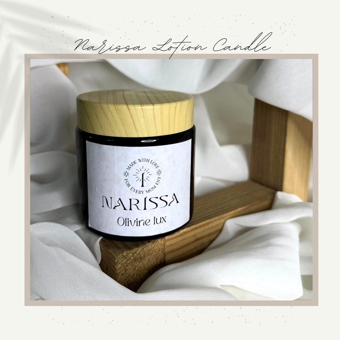 Narissa Luxury Scented Lotion Candle - Soy Wax, Cocoa Butter, Shea Butter, Olive Oil, Essential Oil, 100ml Glass Jar, Smokeless and Body Moisturizer (Pomegranate Musk)