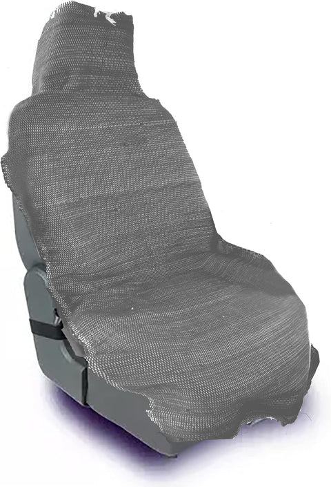 Egypt Antiques Klimm Cotton Car Chair Cover 4-Pieces, Light Grey,