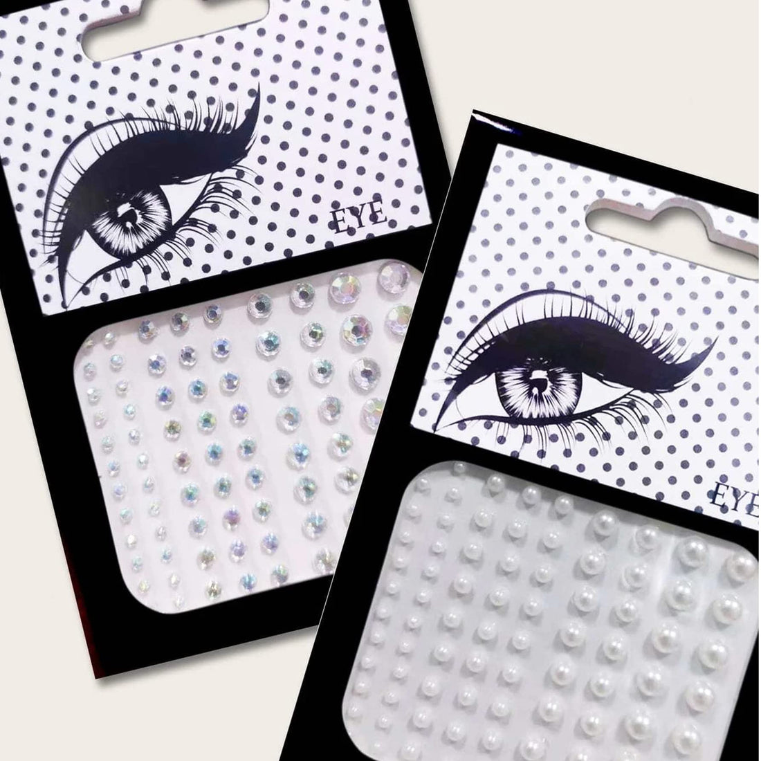 THE PACK - Crystal Tattoo Festival Jewels Rhinestones Body Gems Stickers Temporary Tattoos Eyes, Nail Decoration Face Rave Party Fashion Face Stickers for Women (TWO-A&B)