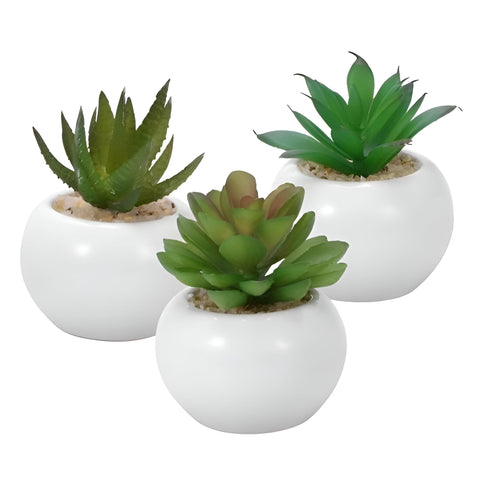 Artificial Plant Vase - Brighten up your interior decor with this elegant small cactus design, suitable for desks, shelves, or tabletops to infuse freshness and a modern vibe (2)