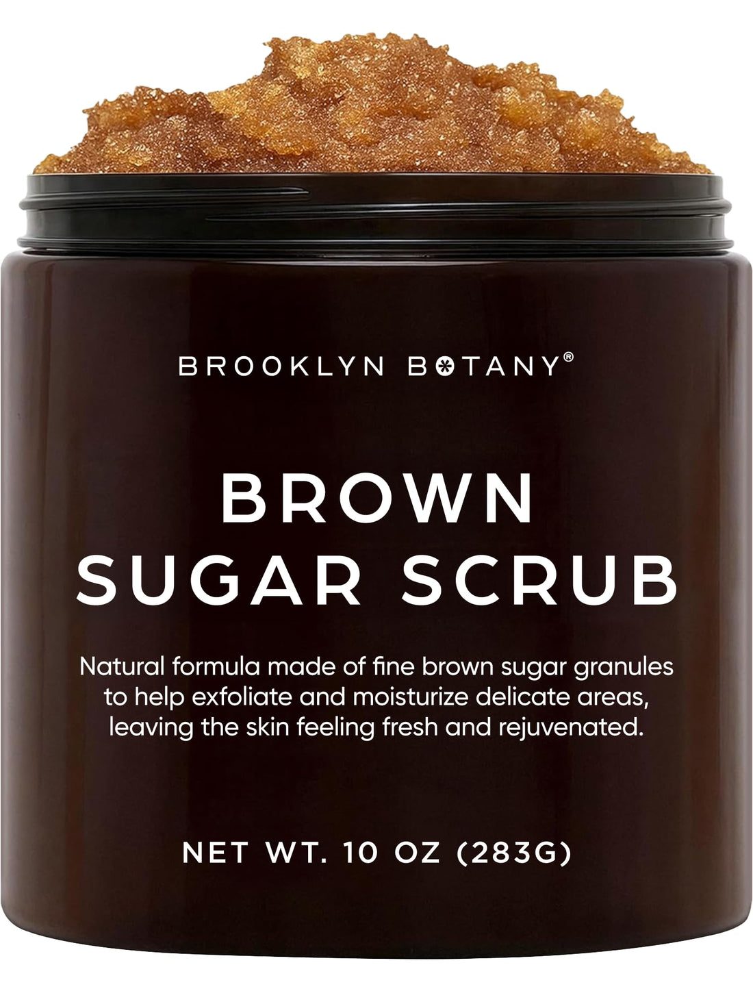 Brooklyn Botany Brown Sugar Body Scrub for Acne Scars, Stretch Marks