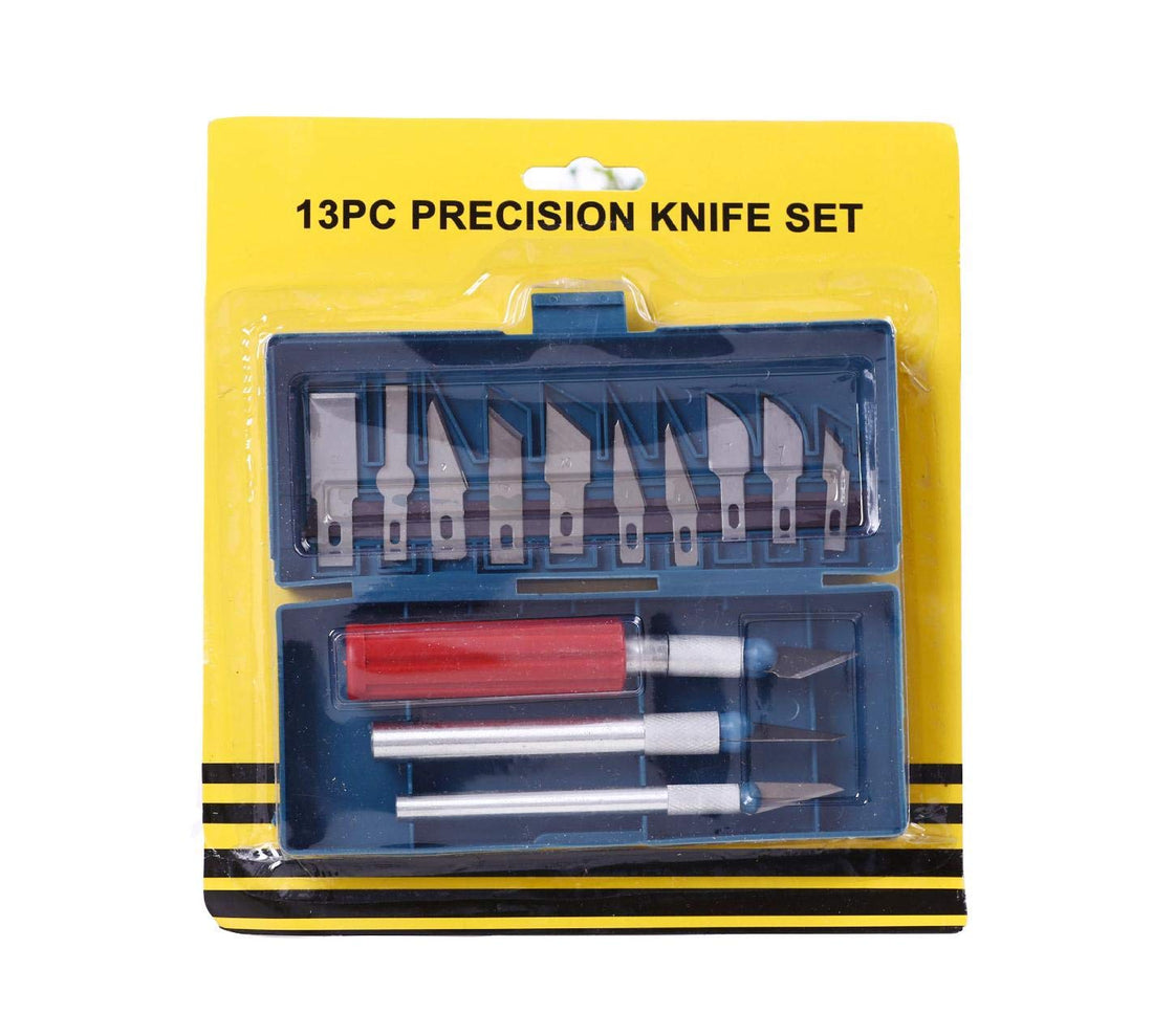 13pcs/set Precision Steel Handle Knife Set Knife Repair Kit Wood Carving Knife Tool Carving Kit