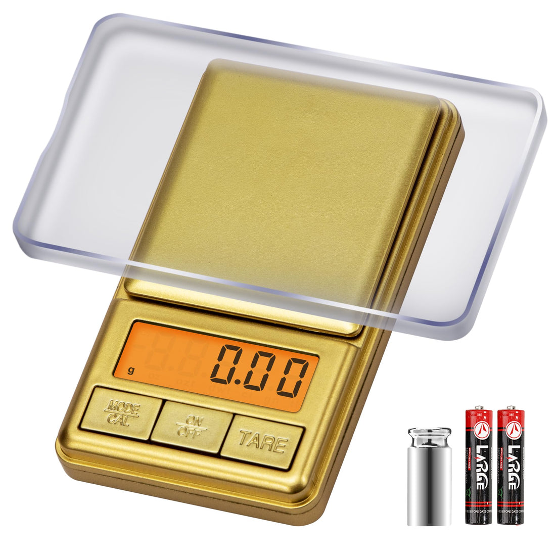 Precision Digital Pocket Scale 300x0.01g Accuracy,Mini Scale for Reloading/Food/Jewelry Scale,Small Kitchen Scales Digital Weight Grams with Backlit LCD,Tare Function,6 Units and Battery