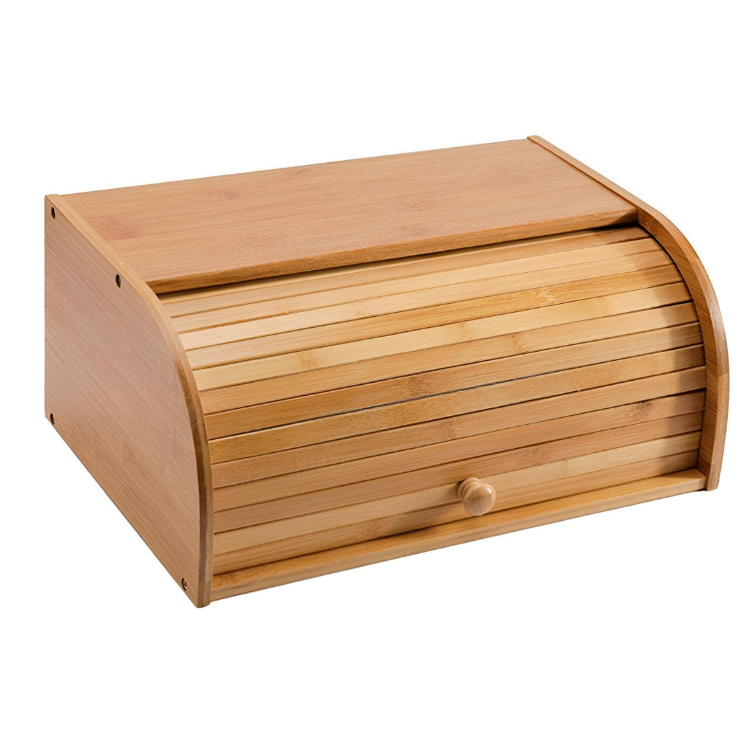 Wooden Bread Box - Elegant and practical bread storage solution, keeps bread fresh and free from mold and moisture, made of natural bamboo, 42cm*28cm*17cm size, ideal for countertop use.
