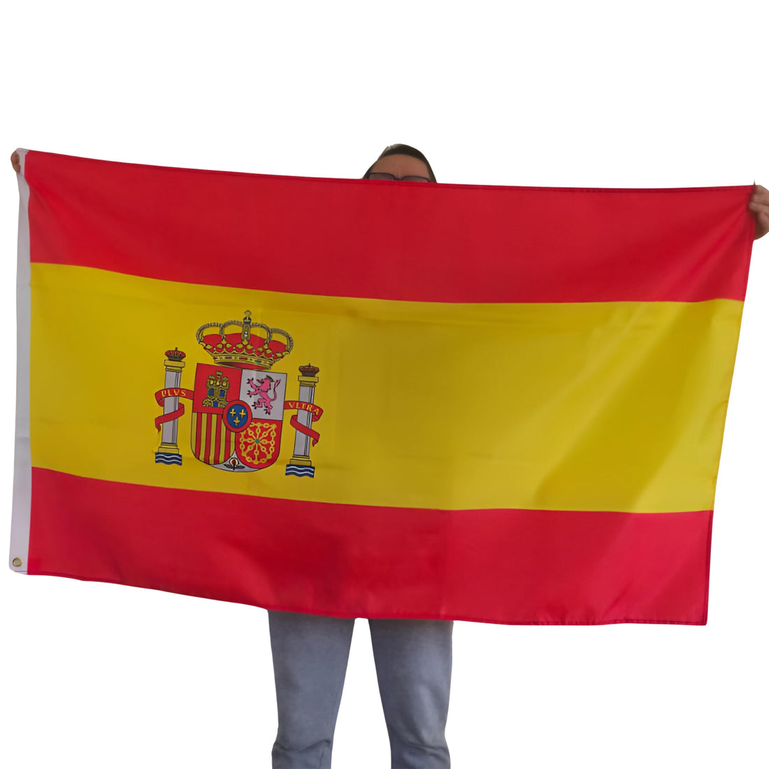 Spanish Flag Large 90 x 150 cm - Official Spain Flag for Celebrations and Decoration - Perfect for National Pride, Events and Patriotic Occasions