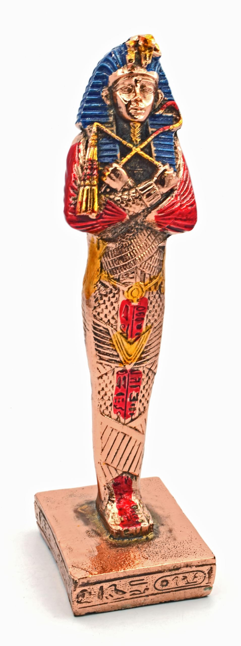 immatgar pharaonic Egyptian Statue Tutankhamun Egyptian souvenirs gifts for Women Girls and mother (Copper - Multi color 1-20)