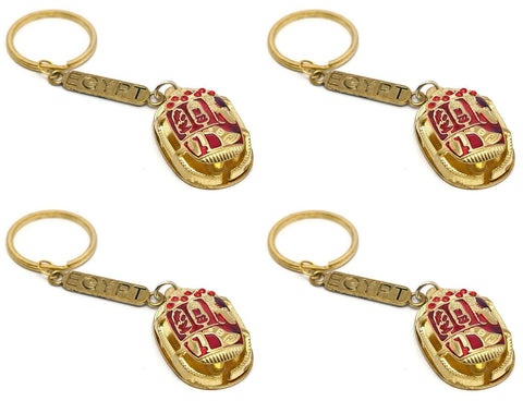 immatgar pharaonic colorfull Scarab keychain with egypt - Egyptian souvenirs gifts from egypt Pharaoh with lobes
