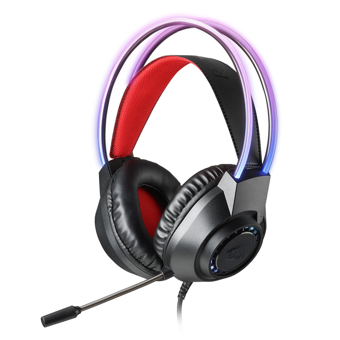 Redragon H231 Gaming Headset, RGB, 3.5mm+USB Connection, Black