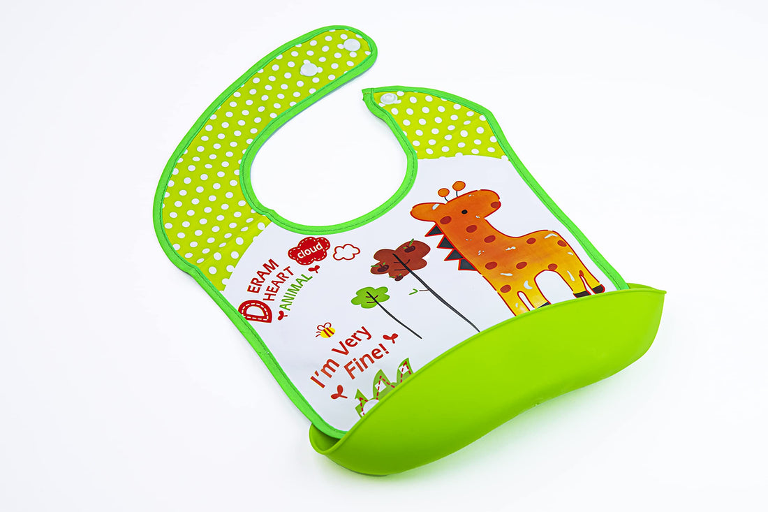 La Frutta 22674 Plastic Baby Bib with Pocket - Multi Color