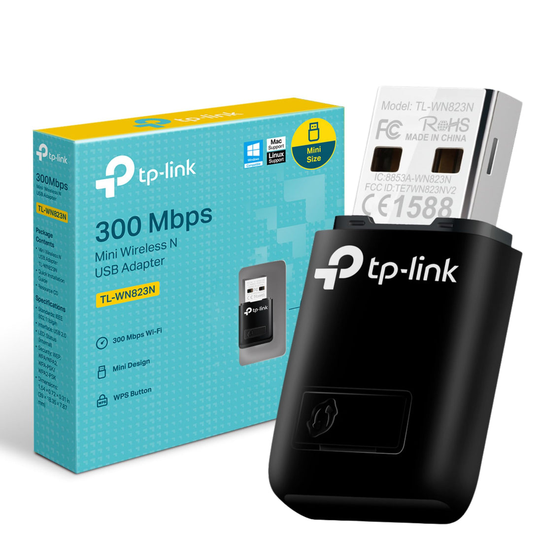 TP-Link TL-WN823N 300Mbps Mini Wireless N USB Adapter