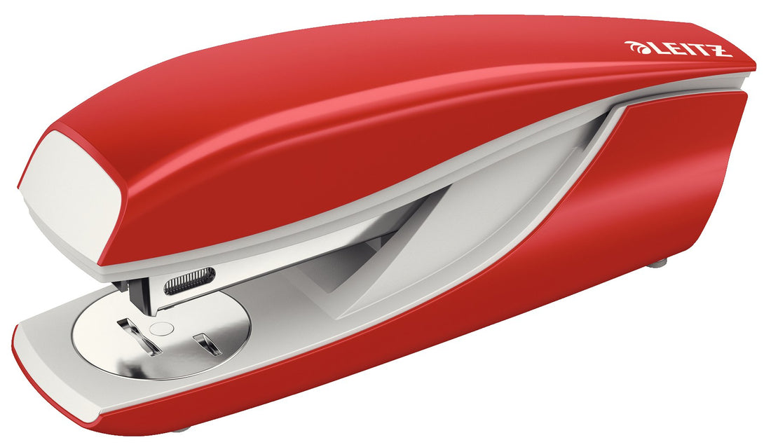 Leitz NeXXt 55026025 Office Stapler Metal 30-Sheet Capacity in Blister Packaging Red